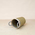 Olive Tall Wicker Basket Vase - Sea Green Designs