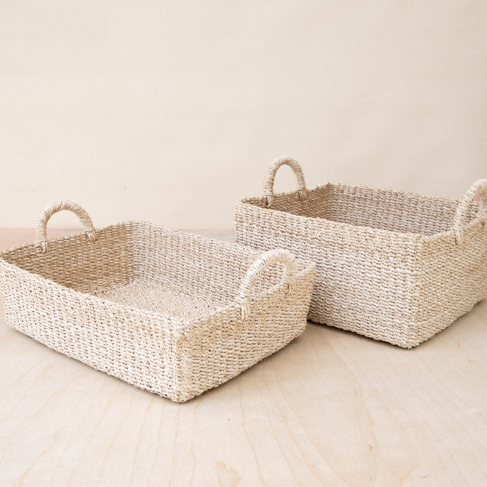 Square Tabletop Basket - Sea Green dEsigns