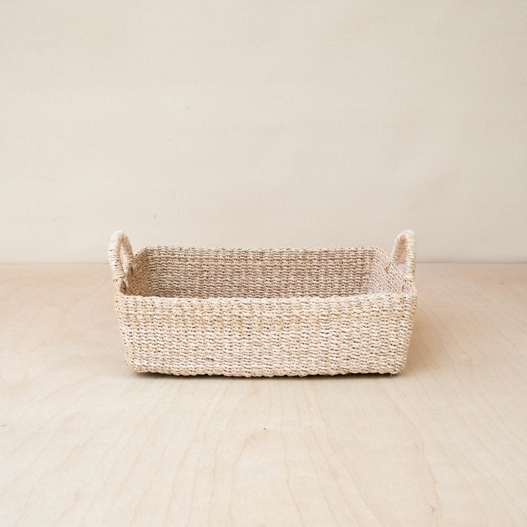 Woven Rectangle Tray - Sea Green Designs