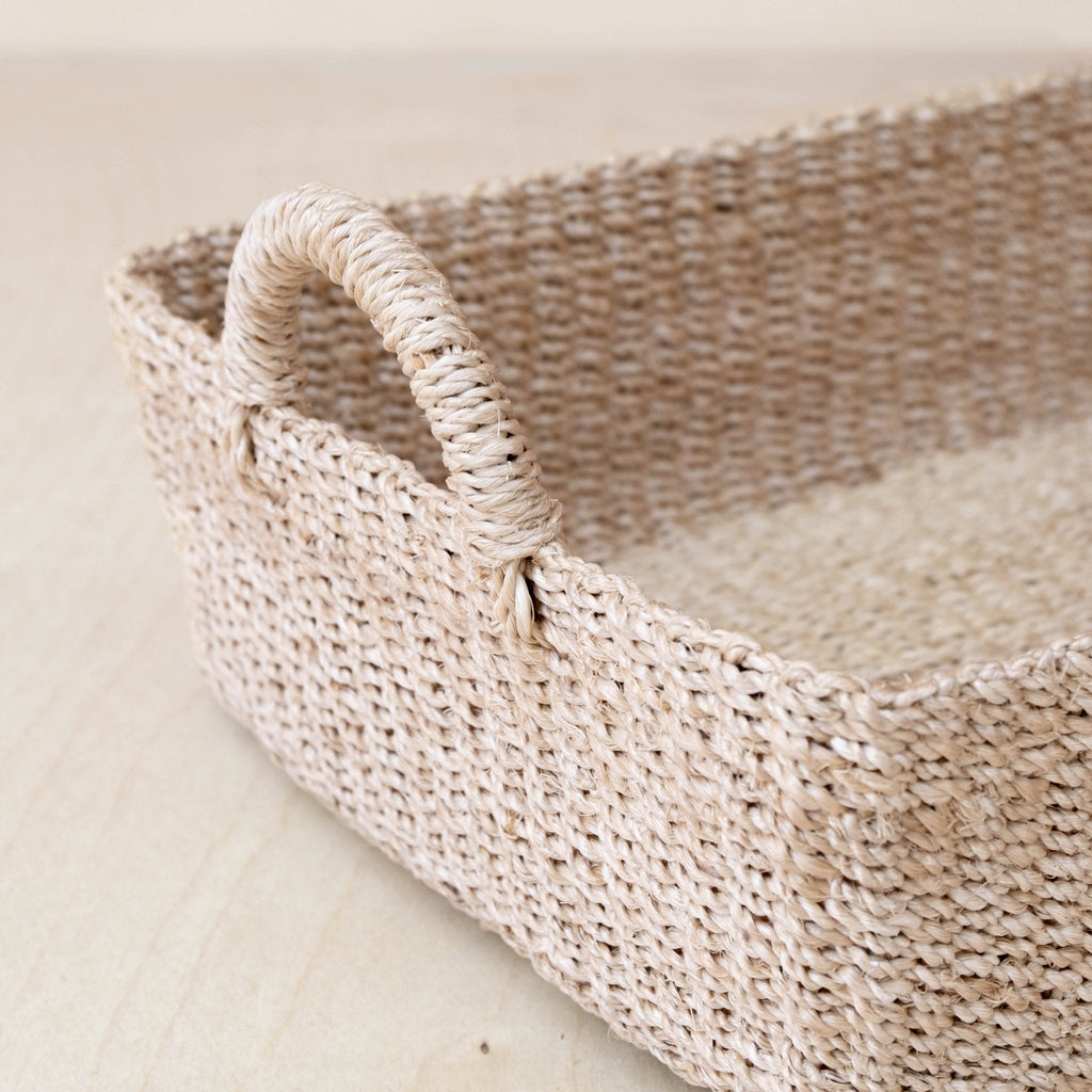 Woven Rectangle Tray - Sea Green Designs