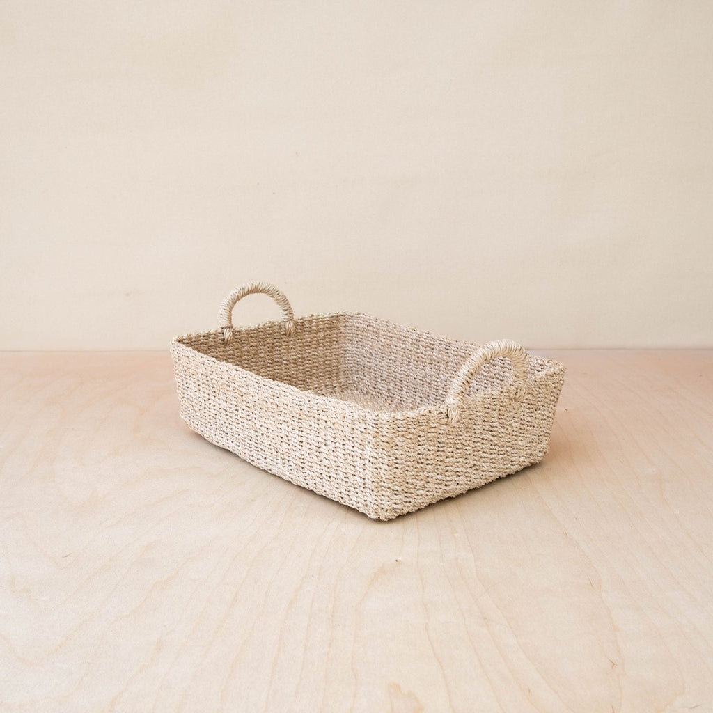 Woven Rectangle Tray - Sea Green Designs