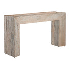 Kanor Whitewash Console Table - Sea Green Designs