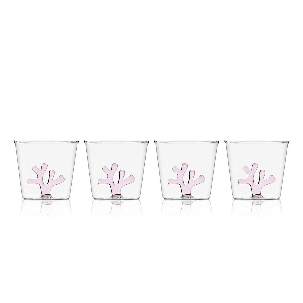 Whimsical Tumbler Glasses | Set of Four - Sea Green Designs