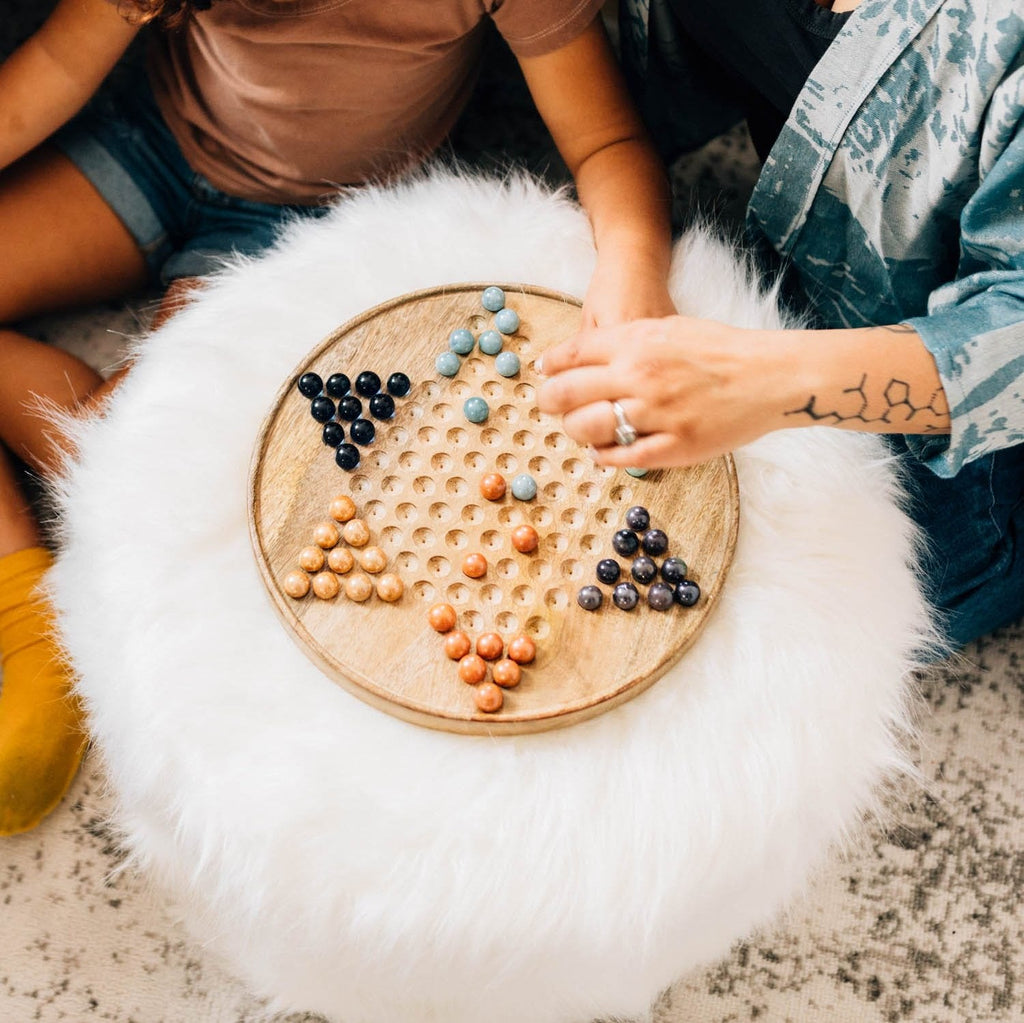 Star Checkers Game - Sea Green Designs