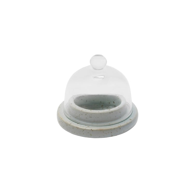 Marcus White Salt Glaze Butter Dish, Set of 2 - Sea Green Designs