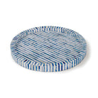 Bone & Indigo Tray Round - Sea Green Designs