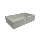 Burlap Napkin Holder in White Gloss - Sea Green Designs