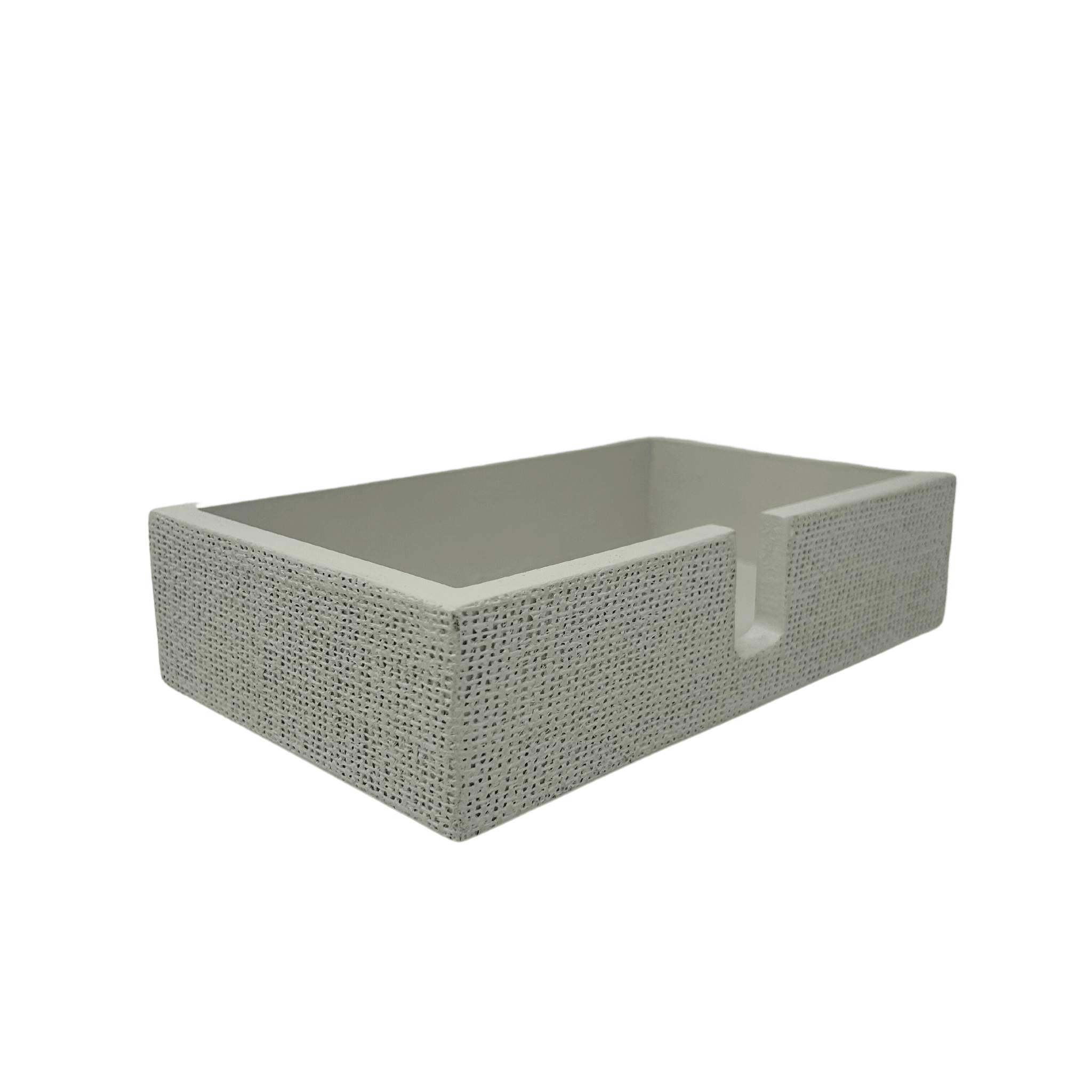 Burlap Napkin Holder in White - Sea Green Designs