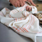 Kitchen Towel in Floral Check - Sea Green Designs