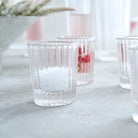 Pressed Clear Shot Glasses, Set of 6 - Sea Green Designs