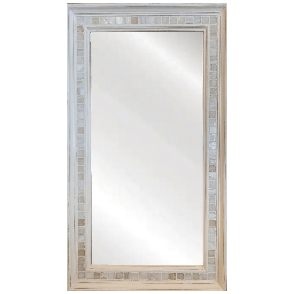 Cater Mirror in White Pearl - Sea Green Designs
