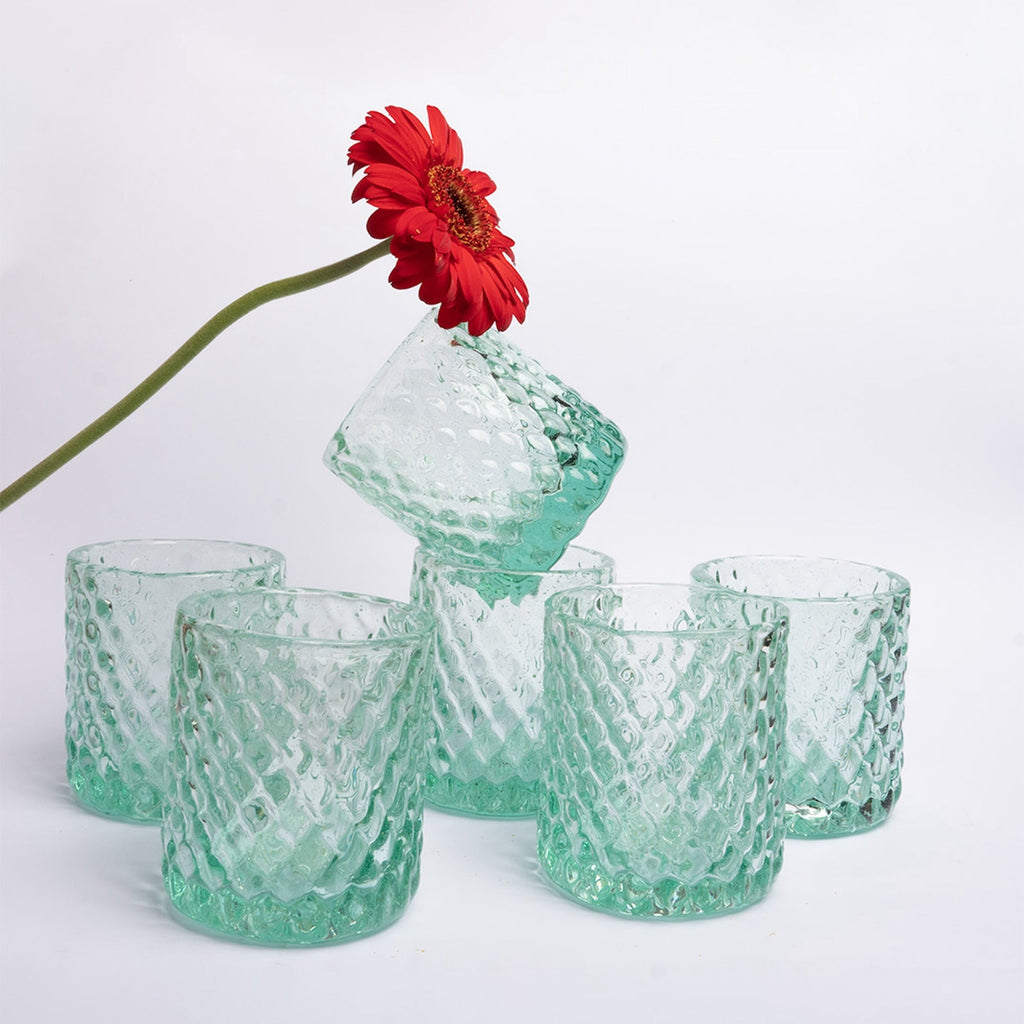 Bruma Clear Glass, Set of 2 - Sea Green Designs