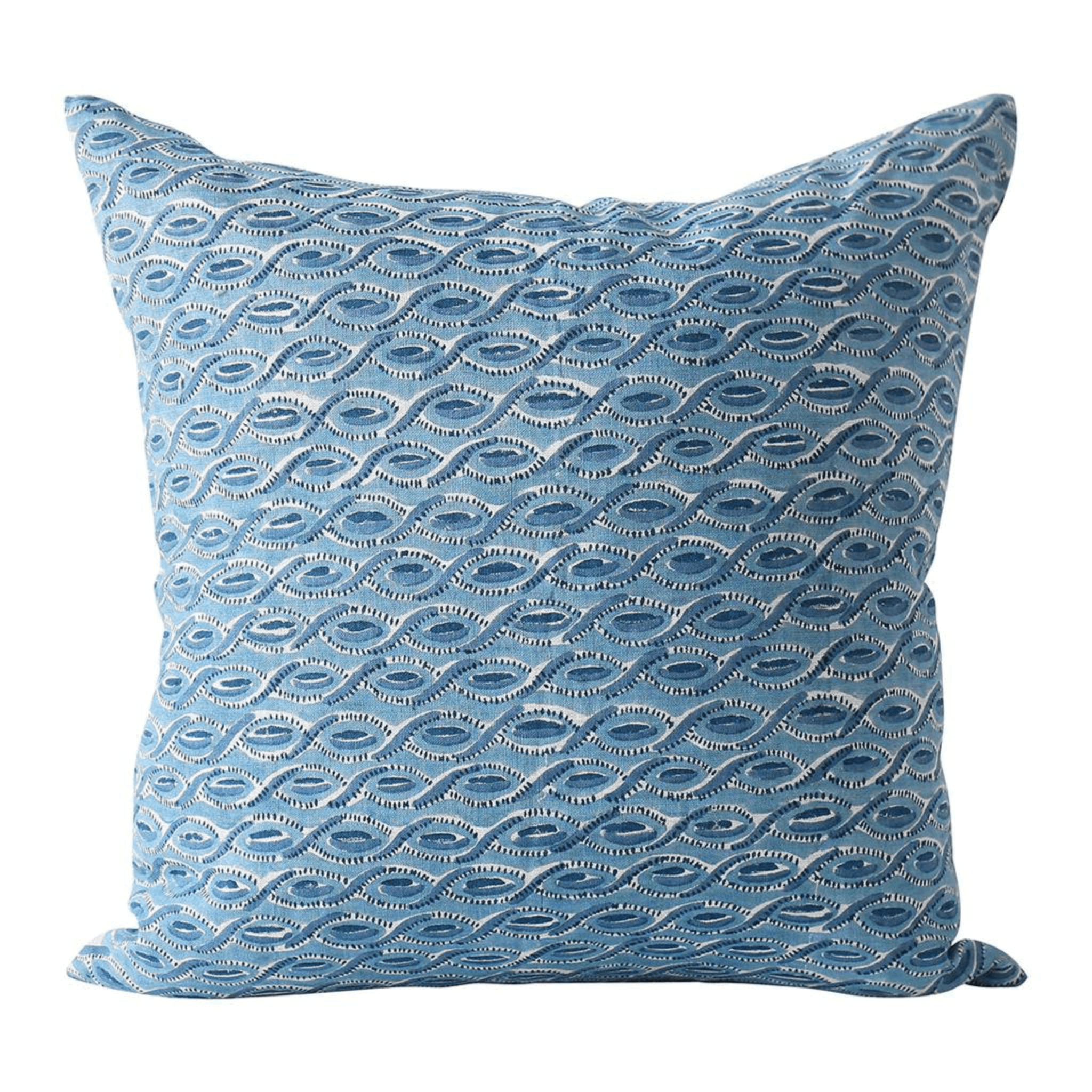 Cefalu Riviera Linen Cushion - Sea Green Designs
