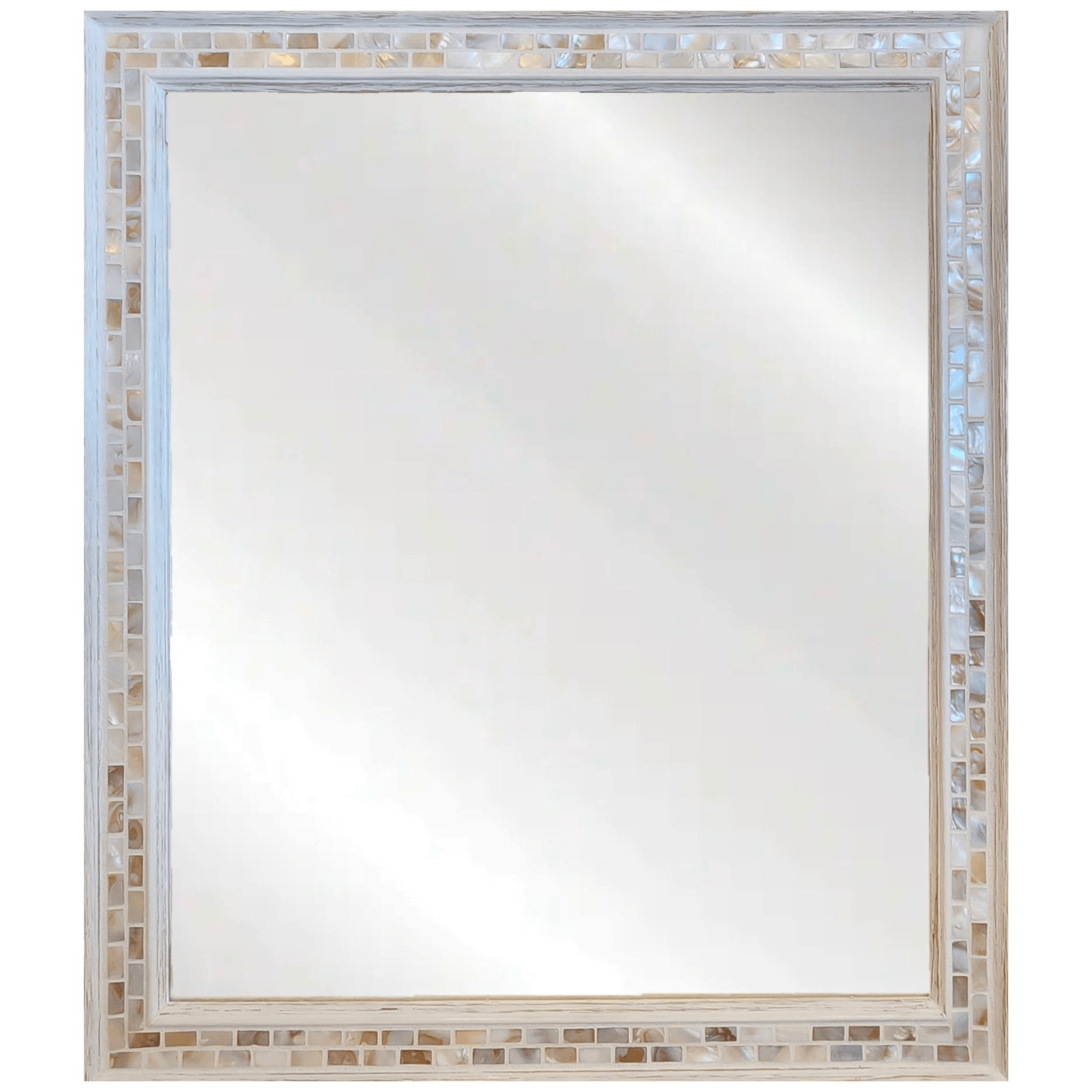 Classic Multi Colored Pearl Mirror - Sea Green Designs