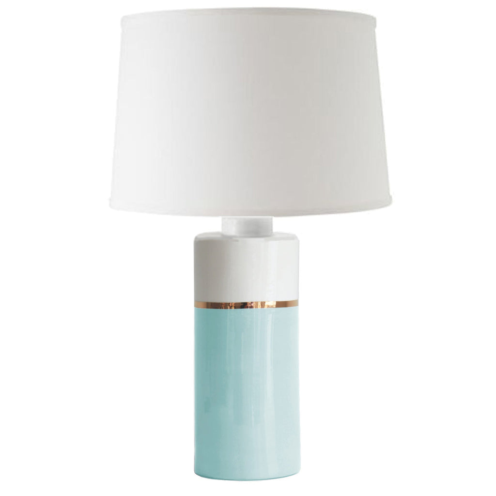 Robin's Egg Color Block Column Lamp - Sea Green Designs