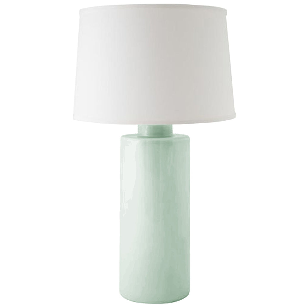 Sea Glass Green Solid Column Lamp - Sea Green Designs