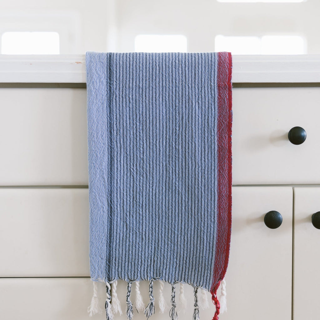 Denim Wash Tribeca Hand Towel - Sea Green Designs