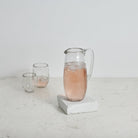 Pebbled Glass Pitcher - Sea Green Designs