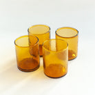 Recycled Hammered Glasses, Set of 4 - Sea Green Designs