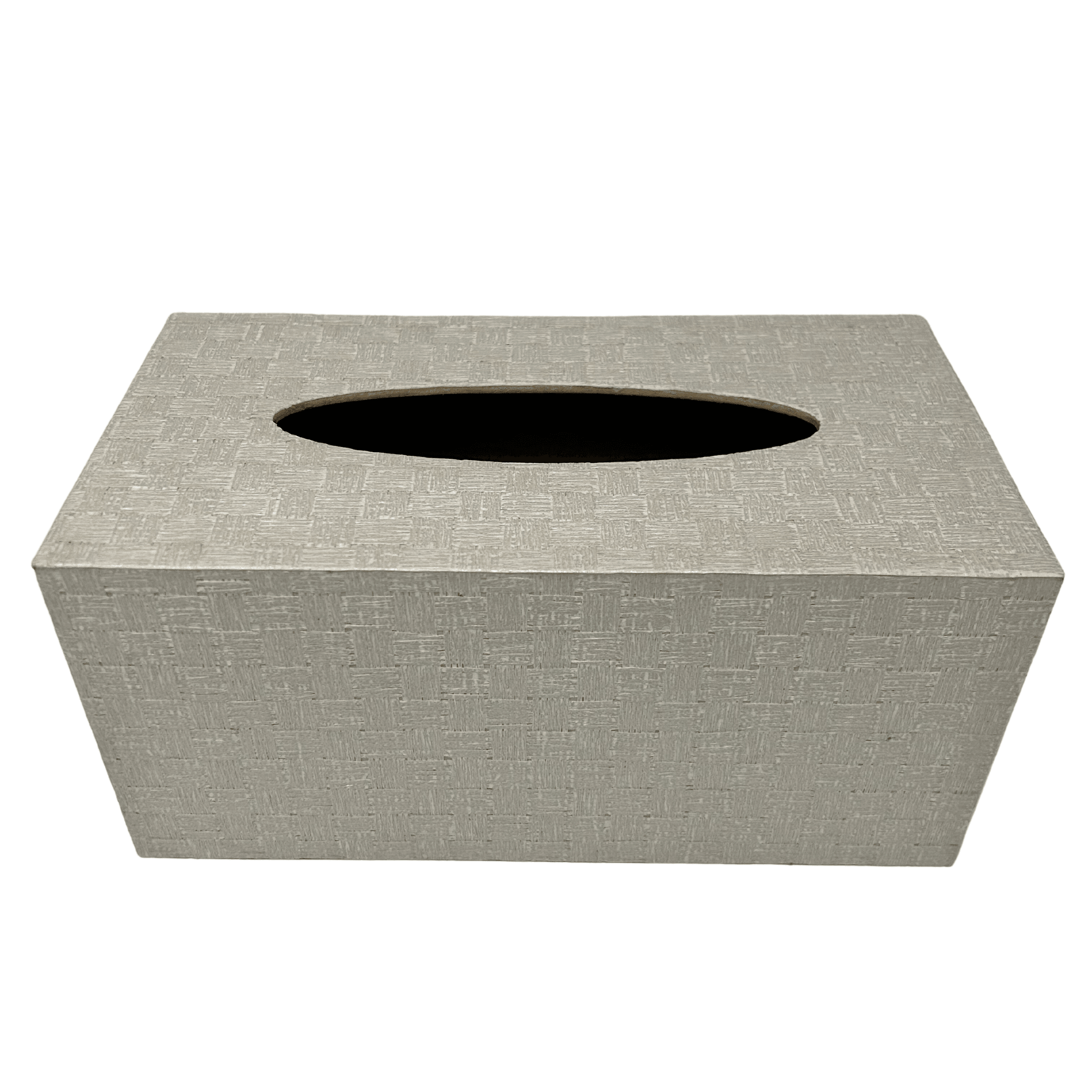Deco Rectangular Tissue Box in Paderi Marshmellow Wallpaper - Sea Green Designs
