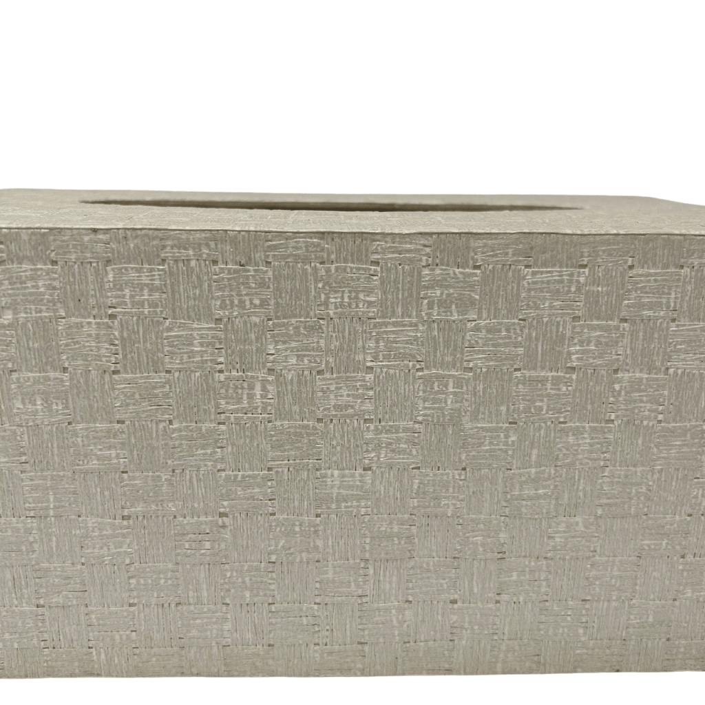 Deco Rectangular Tissue Box in Paderi Marshmellow Wallpaper - Sea Green Designs