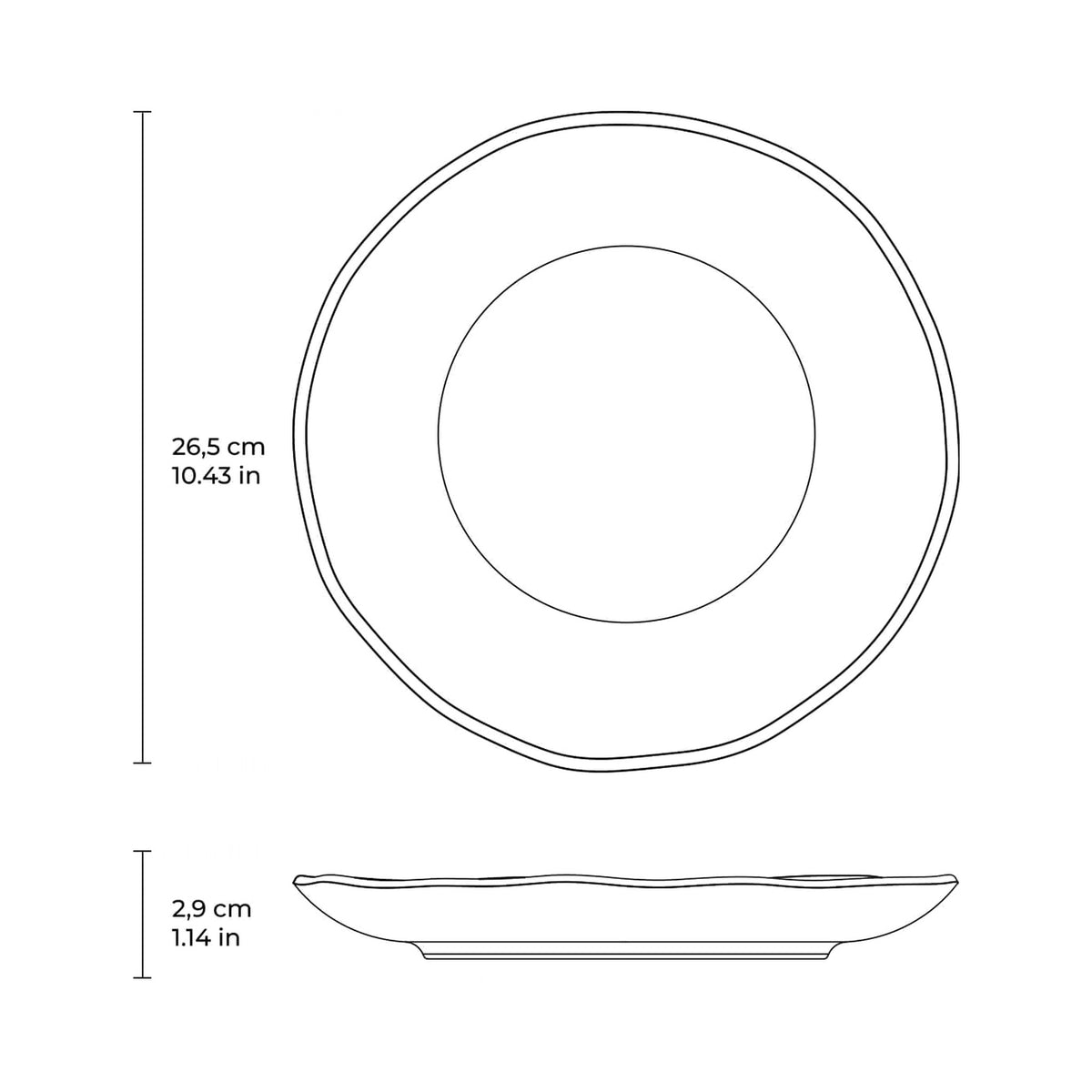 Dinner Plate, Set of 6