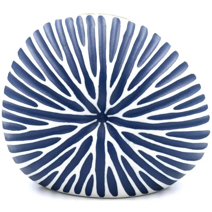 Diva Porcelain Bud Vase - Navy & White - Sea Green Designs