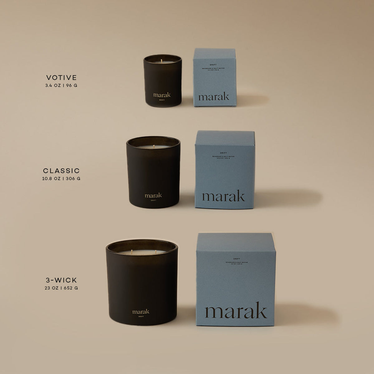 Drift Candle, Seagrass & Salt Water