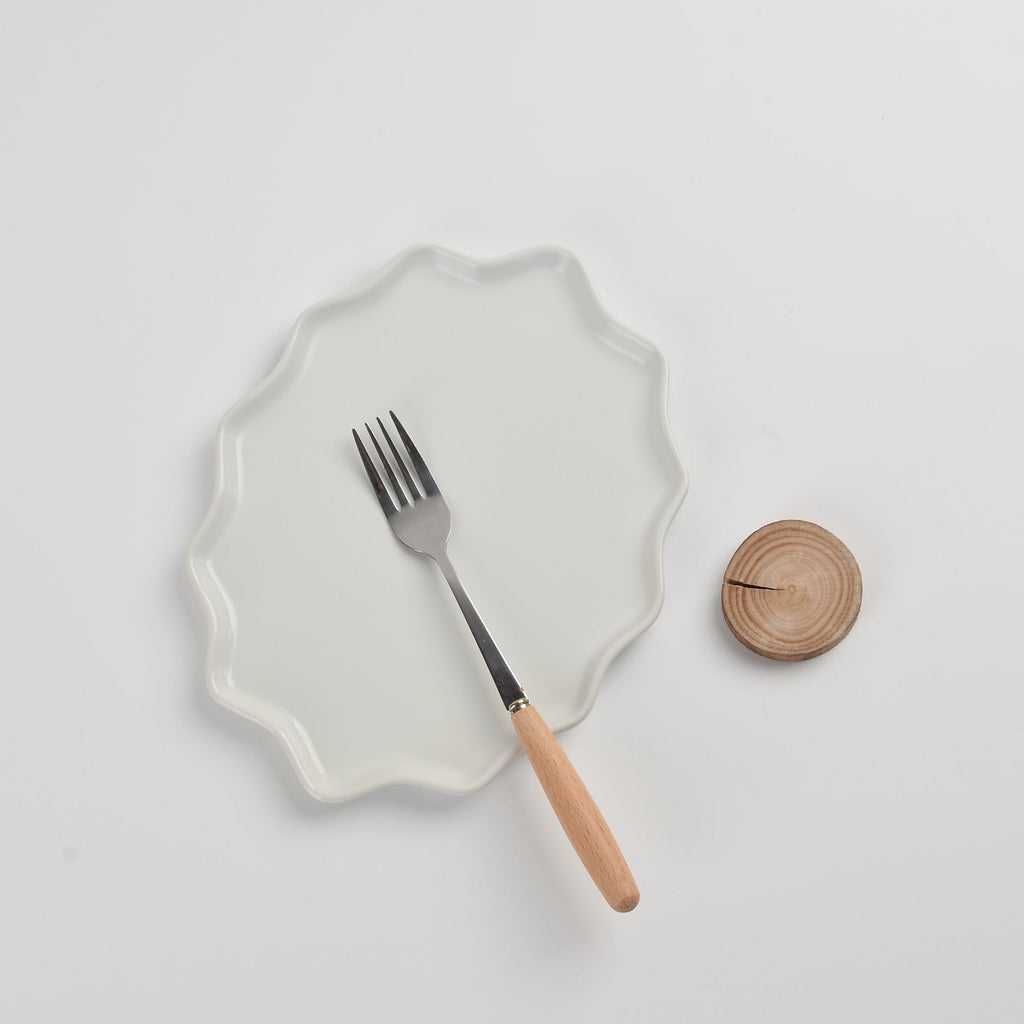 Forest Star Dinner Plate Recycled Ceramic Eco-Clay, Set of 4 - Sea Green Designs