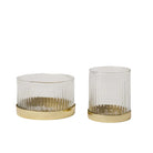 Fluted Glass Votive Set - Sea Green Designs