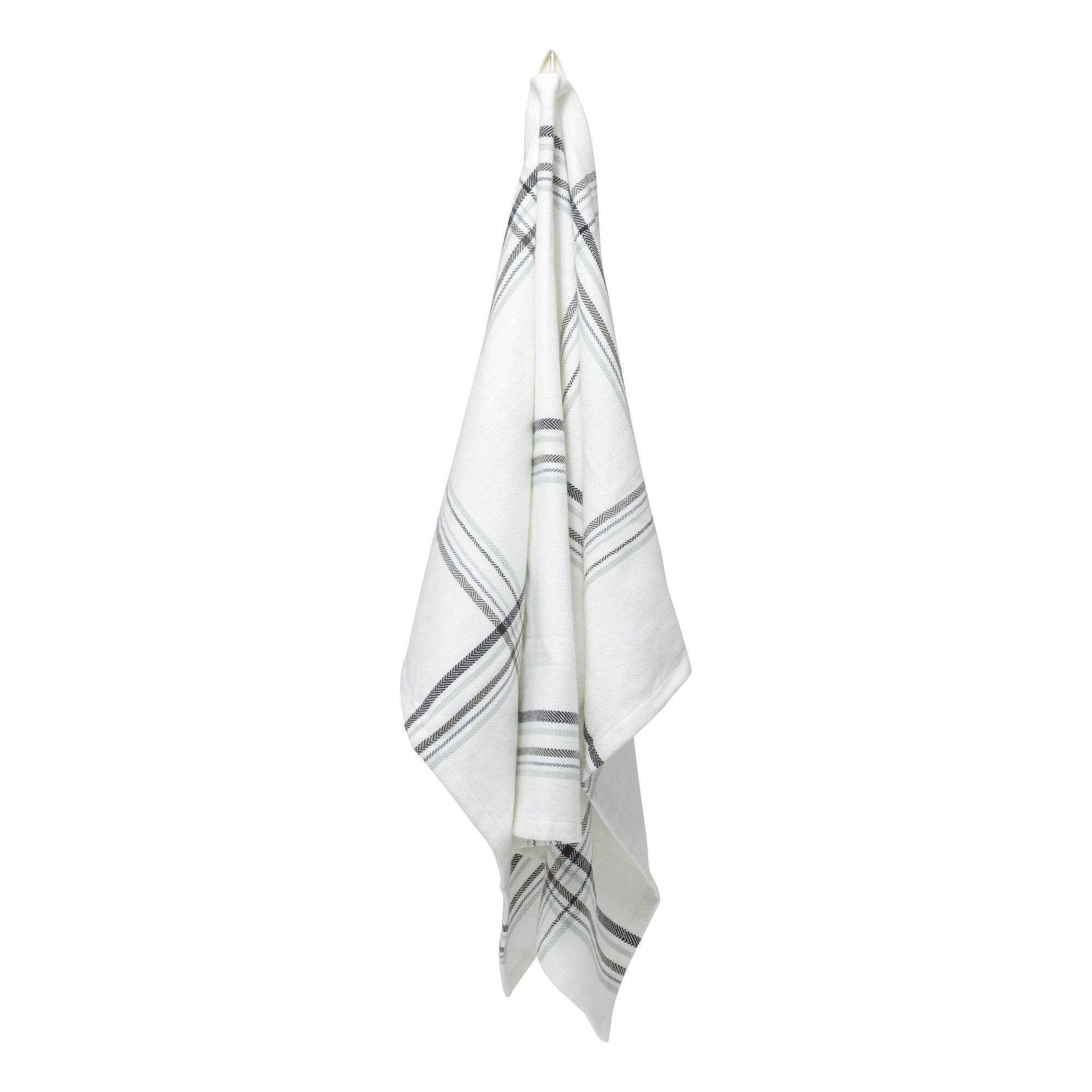 Kitchen Towel in Ocean Check - Sea Green Designs