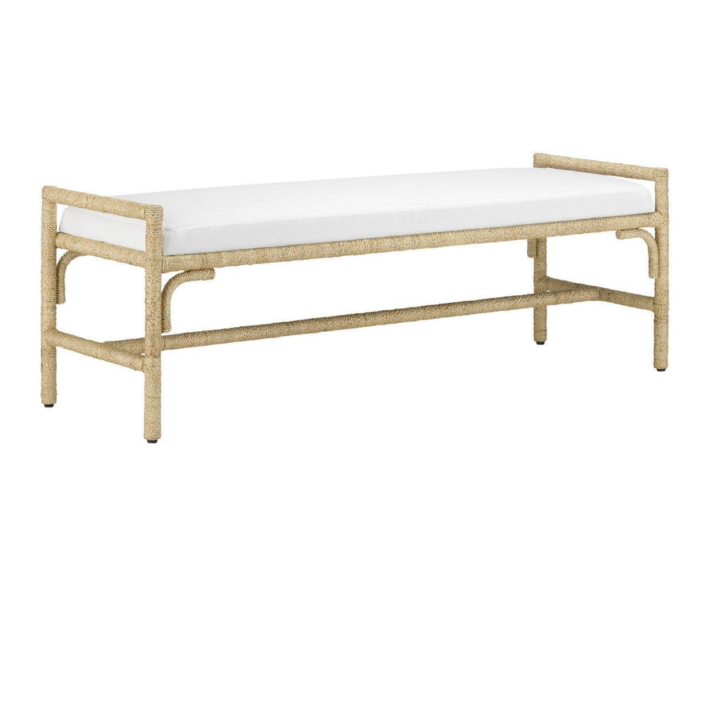 Olisa Natural Bench - Sea Green Designs