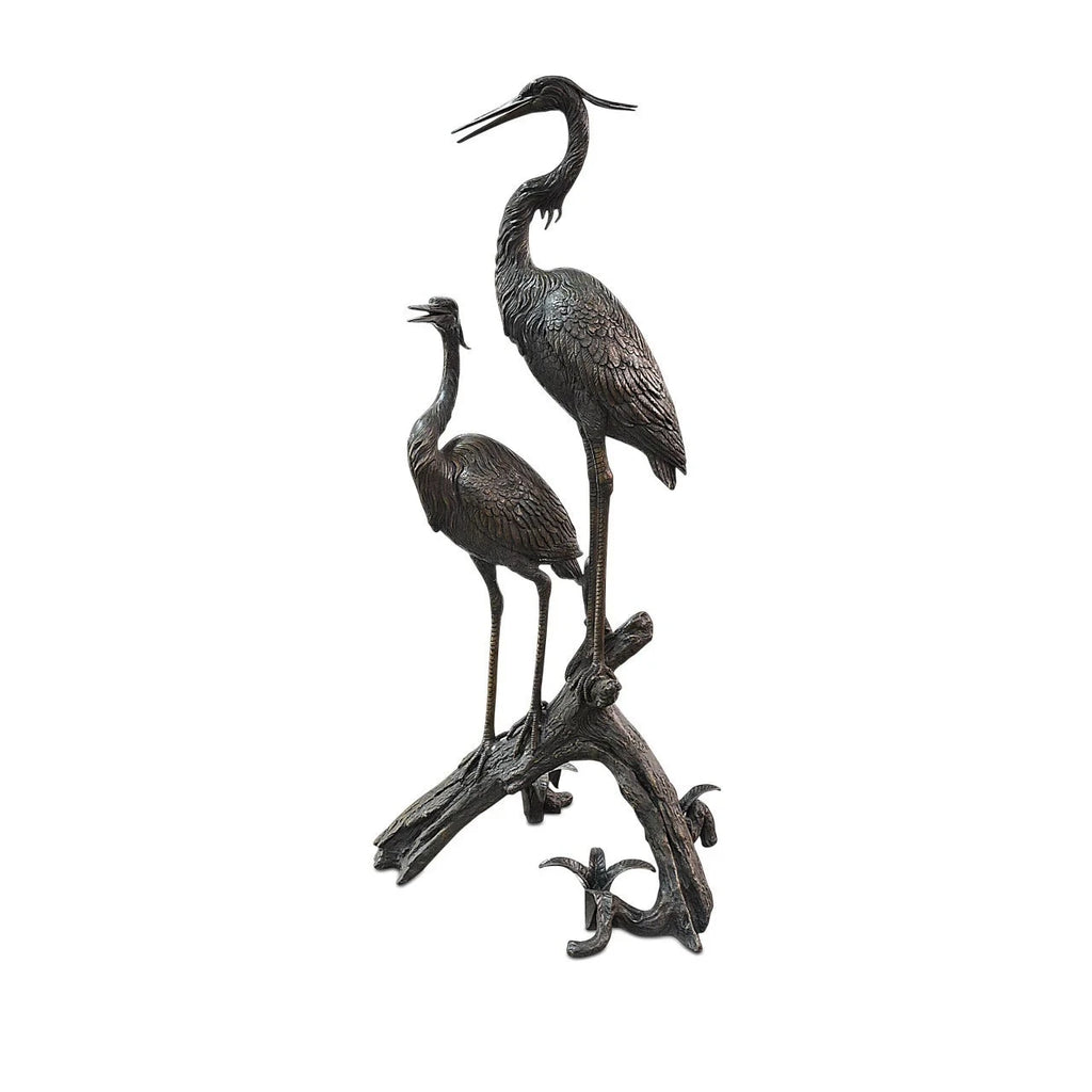 Herons on Branch Bronze - Sea Green Designs