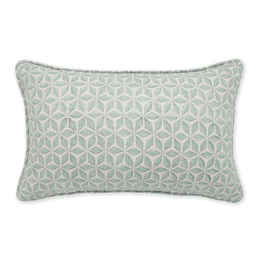Hanami Linen Cushion in Light Blue - Sea Green Designs