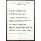 I Carry Your Heart With Me - Sea Green Designs