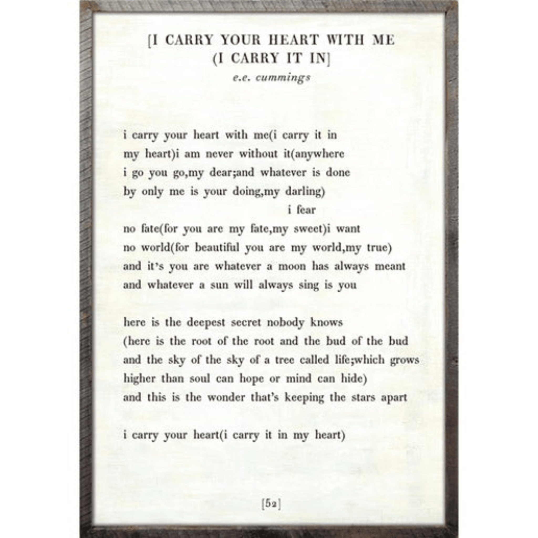 I Carry Your Heart With Me - Sea Green Designs