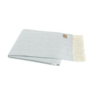 Italian Herringbone Throw Blanket in Glacier - Sea Green Designs