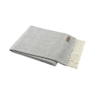 Italian Herringbone Throw Blanket in Pebble - Sea Green Designs