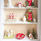 Christmas Village 3-Piece Set with 22K Gold Accents in Ivory