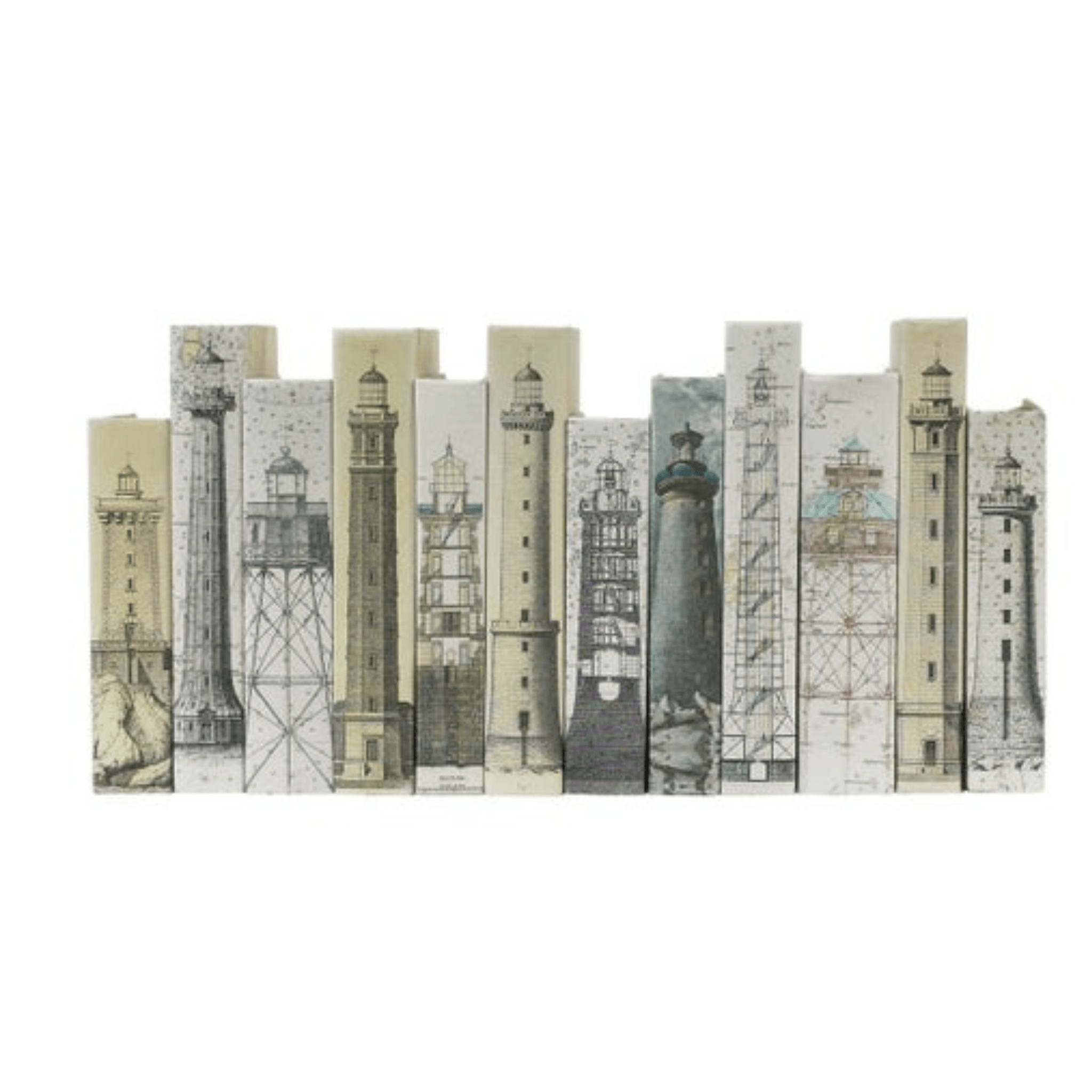 Lighthouse Series | Off-White Cover - Sea Green Designs