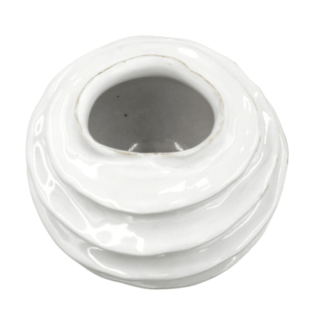 Luffa Ring in White - Sea Green Designs