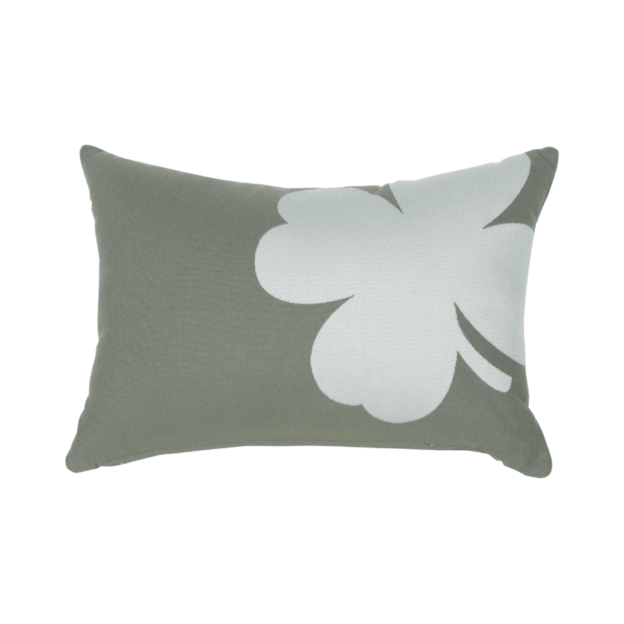 Lumbar Trefle Print Pillow - Sea Green Designs