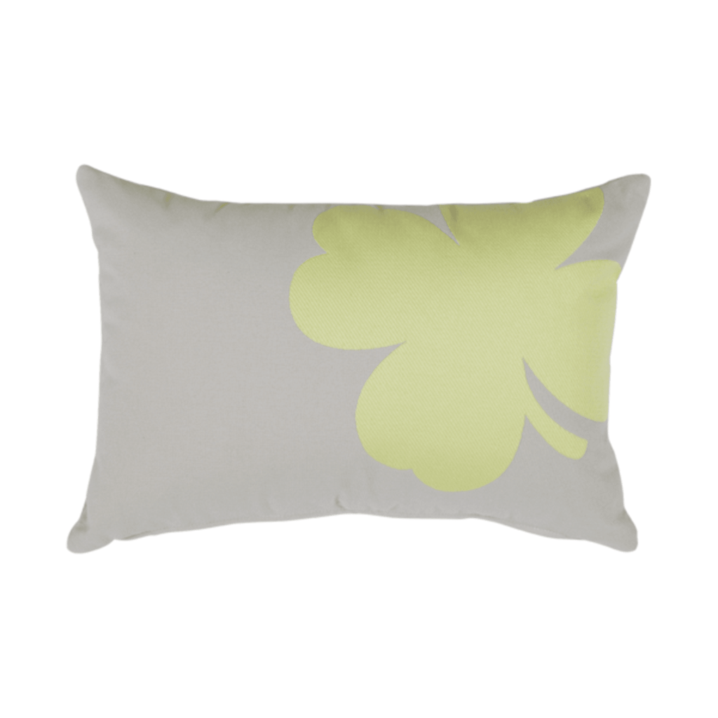 Lumbar Trefle Print Pillow - Sea Green Designs