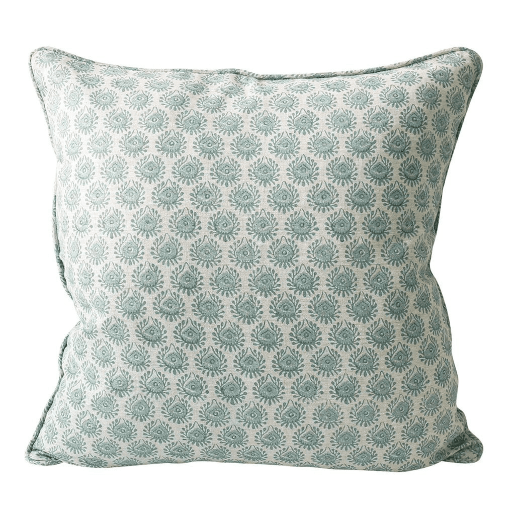 Lyon Celadon Cushion - Sea Green Designs