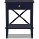 Monaco One Drawer Nightstand - Sea Green Designs