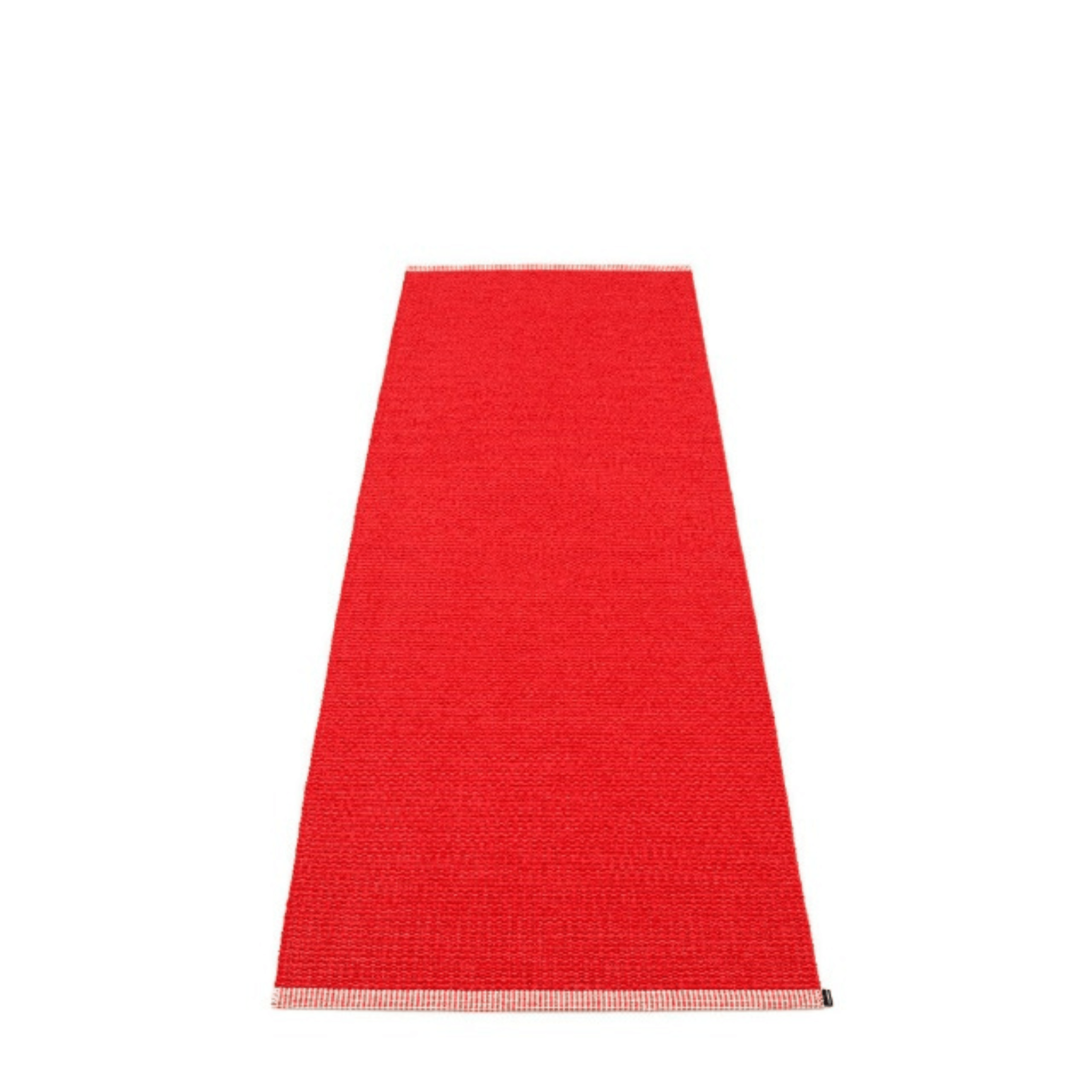 Mono Rug - Coral Red - Sea Green Designs