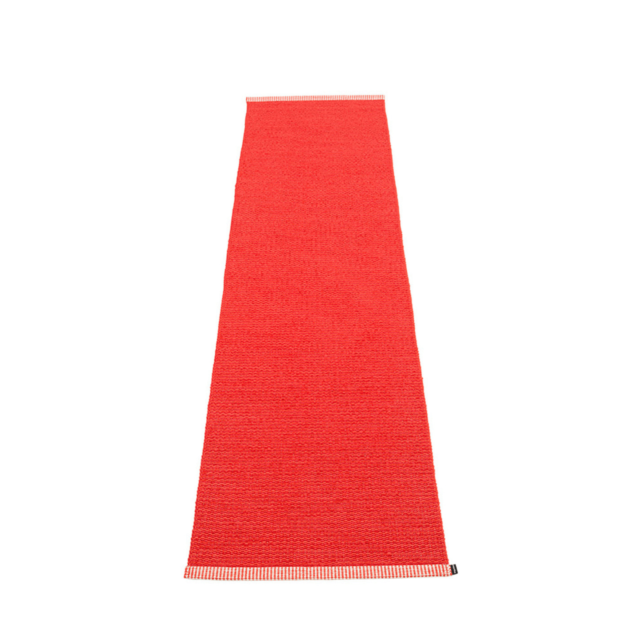 Mono Rug - Coral Red - Sea Green Designs