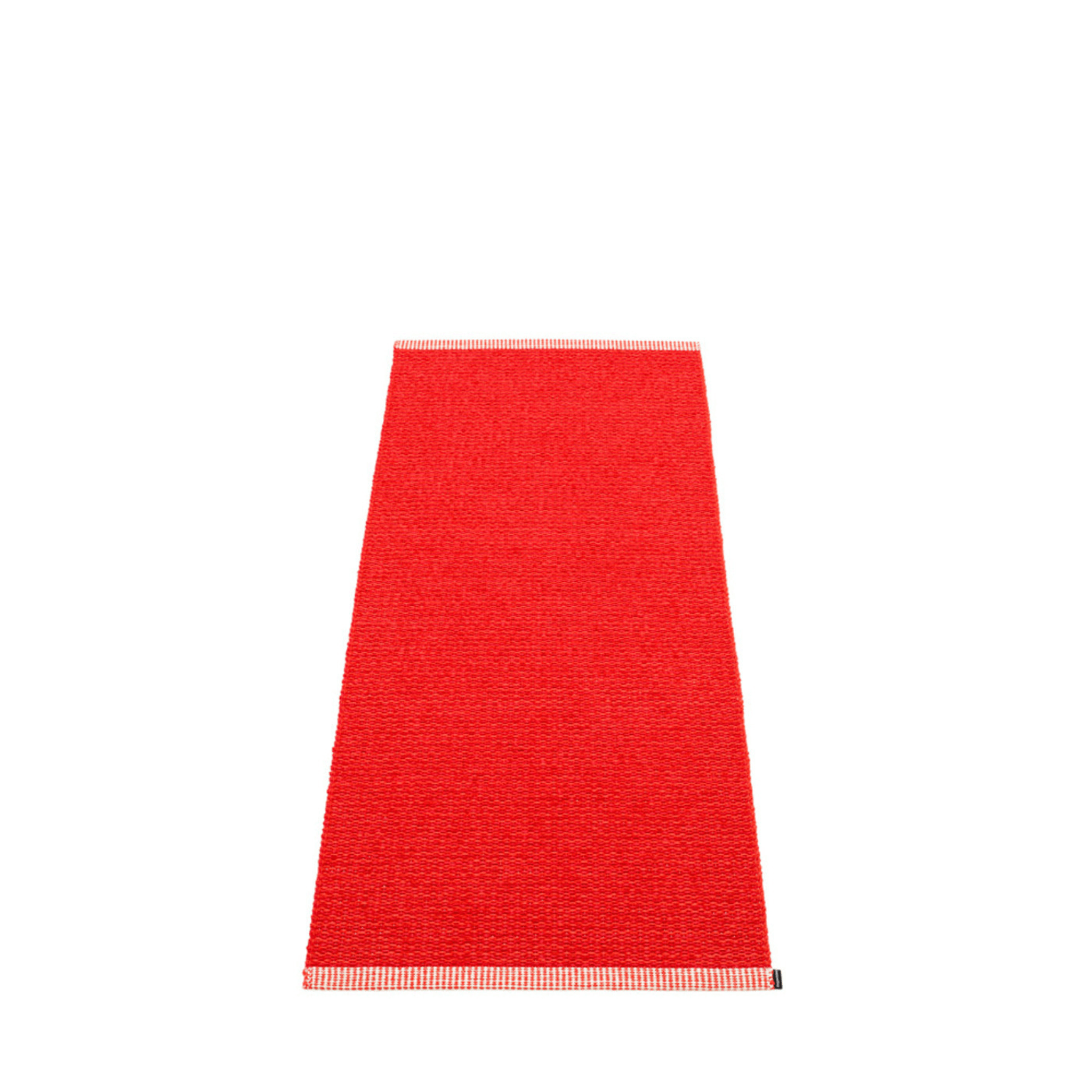 Mono Rug - Coral Red - Sea Green Designs