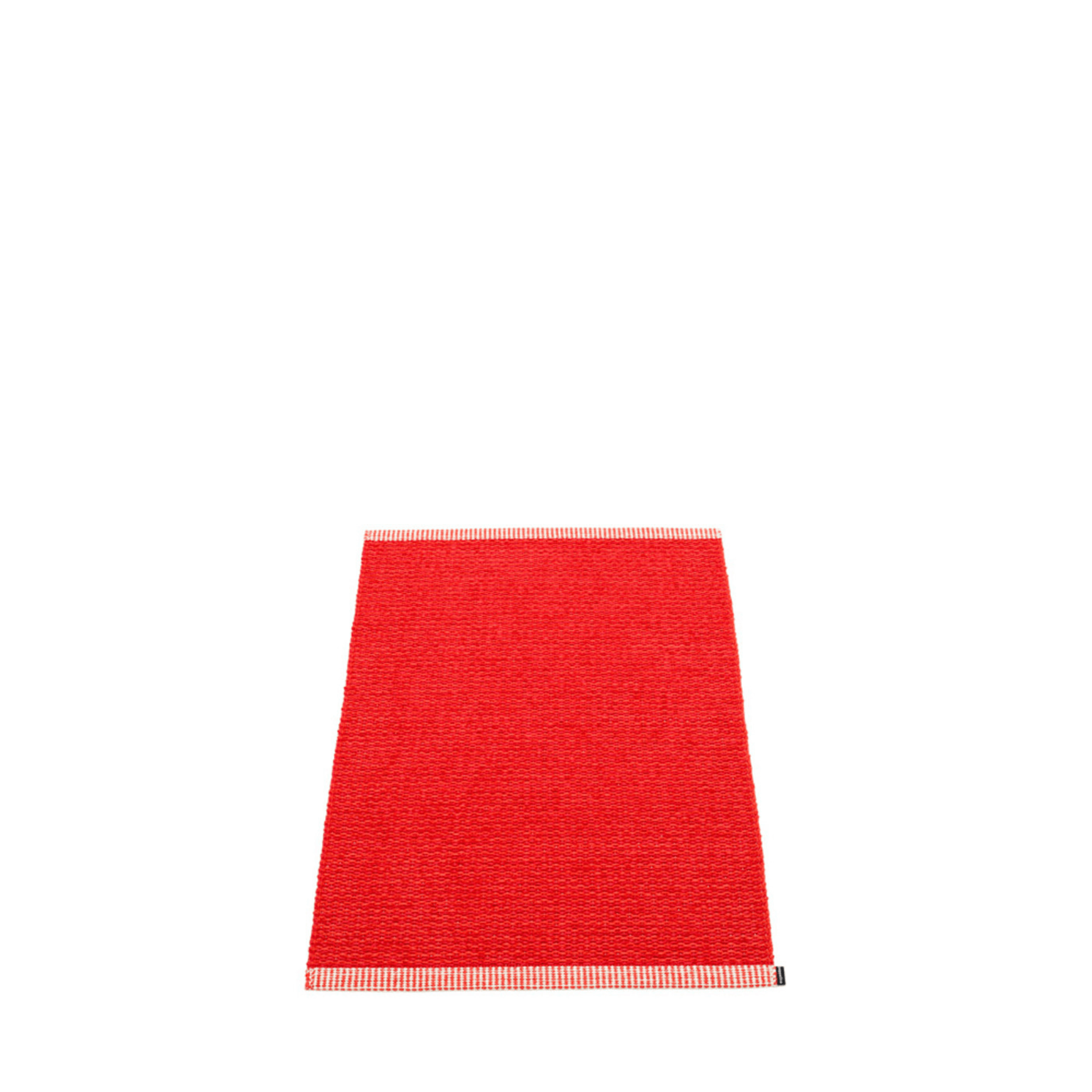 Mono Rug - Coral Red - Sea Green Designs