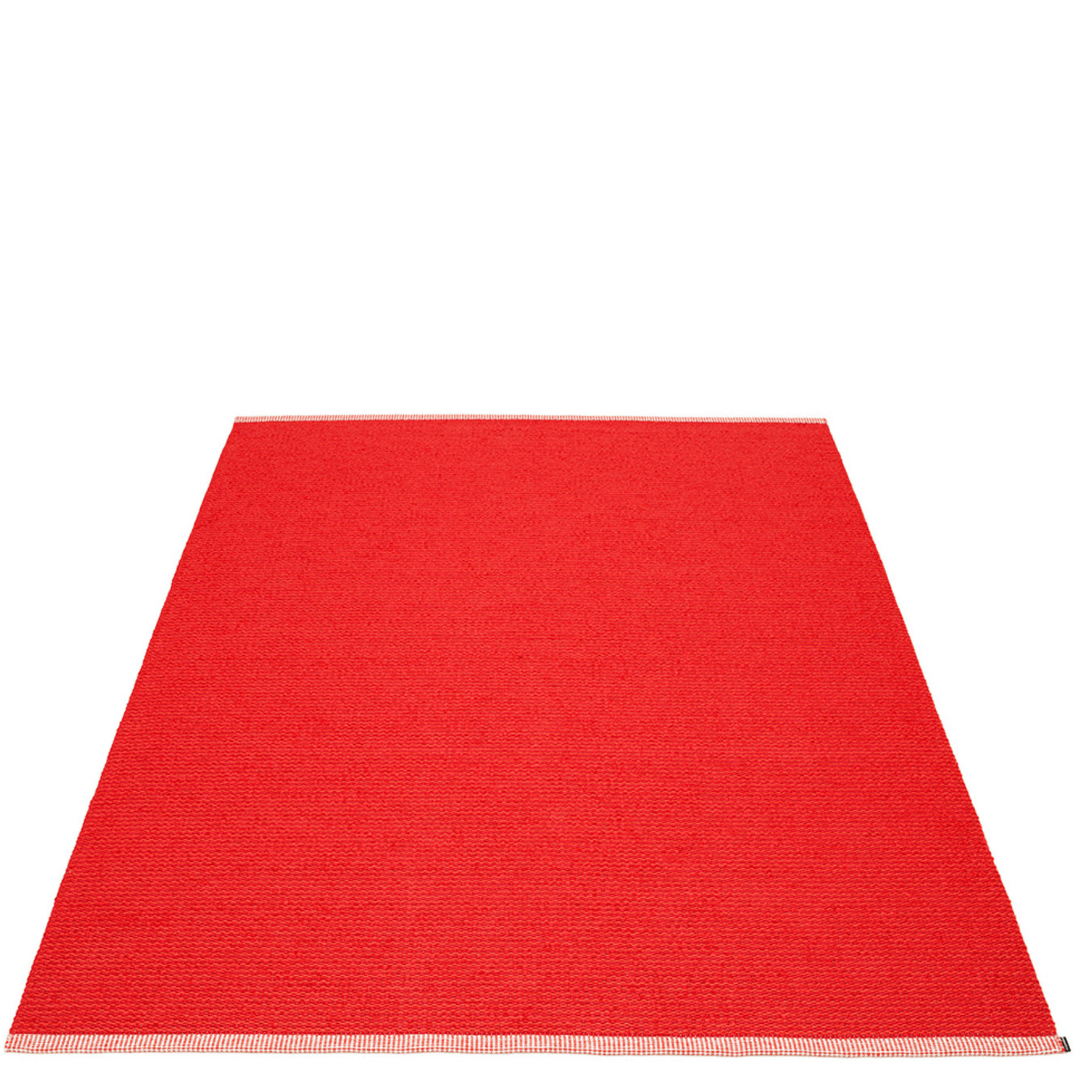 Mono Rug - Coral Red - Sea Green Designs